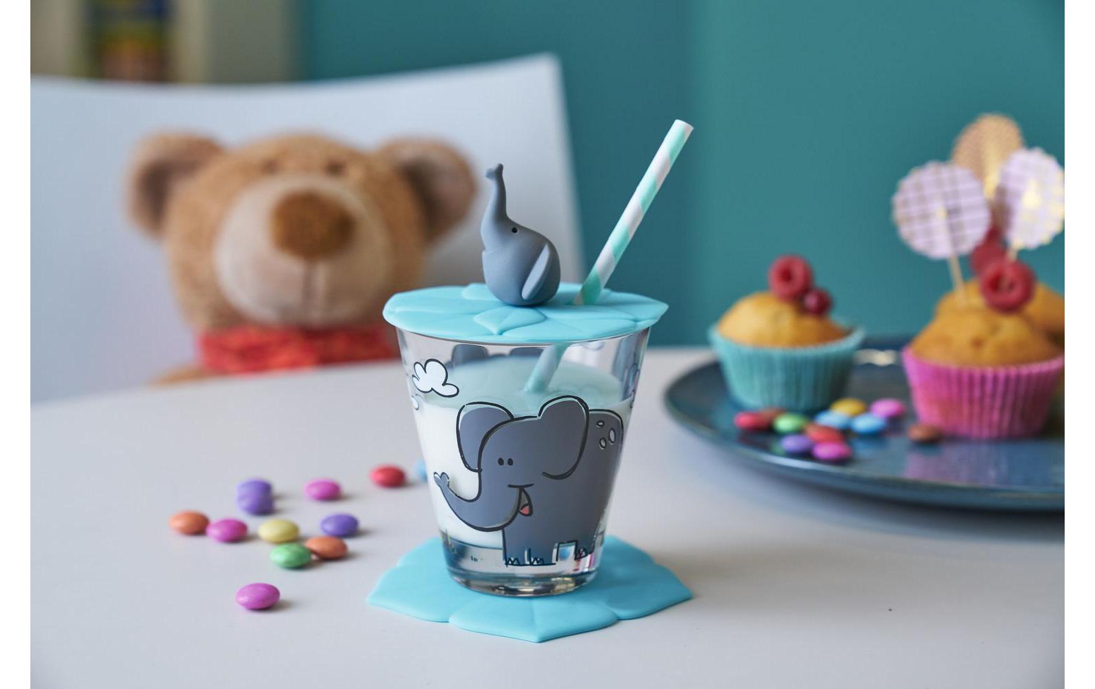 Kindertrinkglas Bambini 3-teilig, ElephantKinderglas mit Tiermotiv