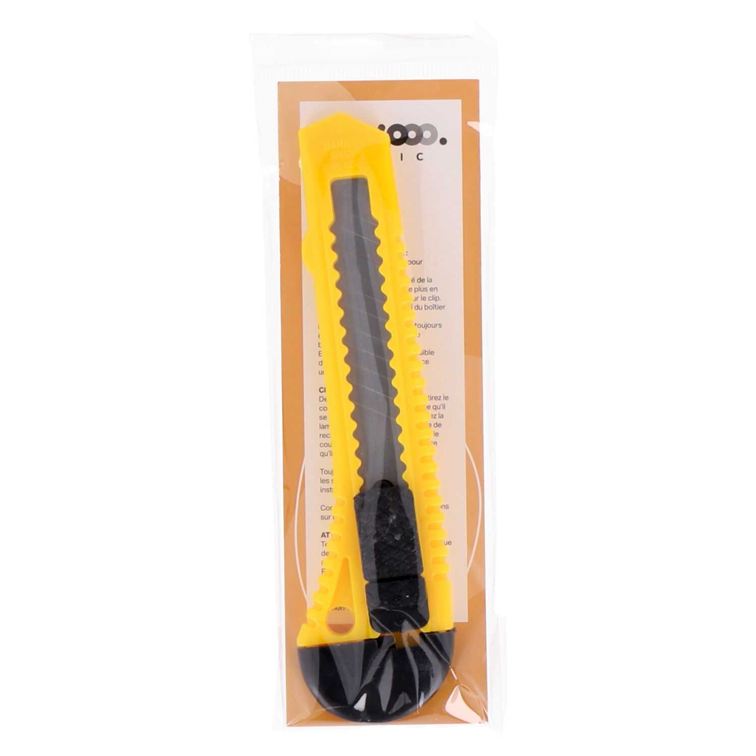 novooo Cuttermesser 18mm, gelb/schwarz