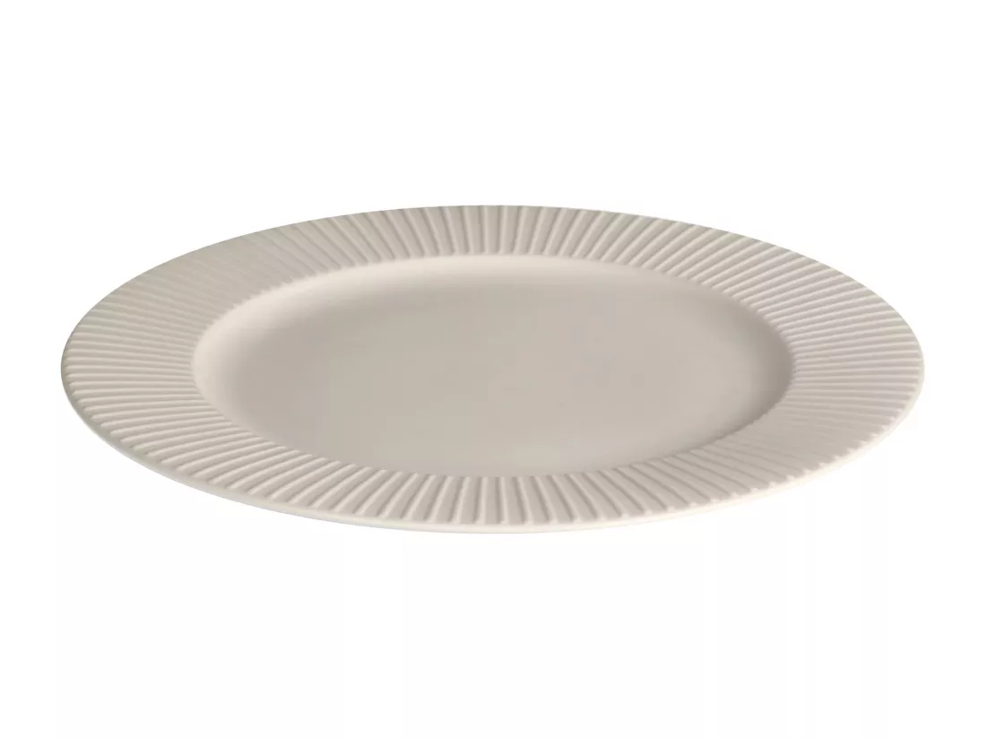 Assiette Plate Linioso Blanc Moyen 27.6 cm