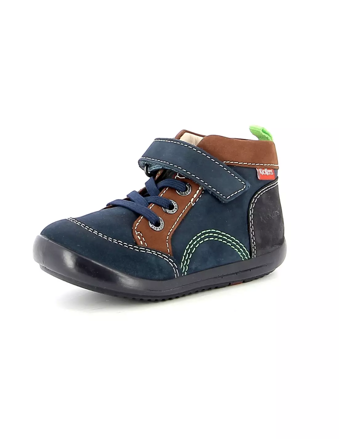 KICKERS KINOE - Bottes Marinemarrontricolore