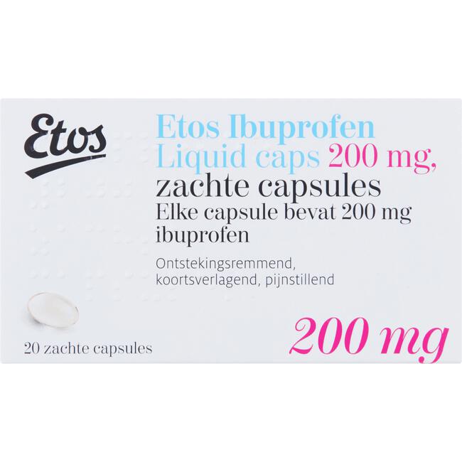 Etos Ibuprofen 200 mg Liquid Caps