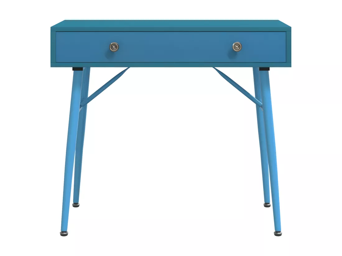 Bureau d'ordinateur avec tiroir vert antique 90x50x76,5 cm
