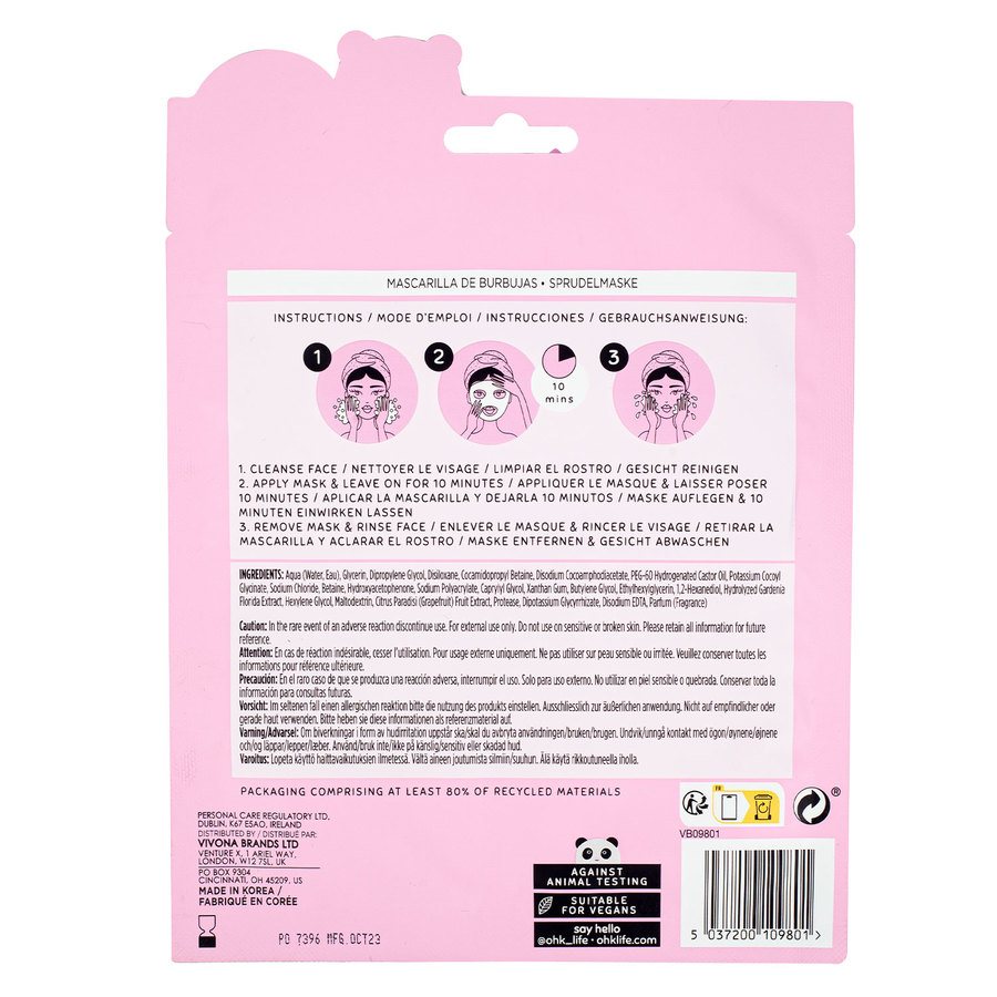 Oh K! Bubble Mask with Grapefruit 25g