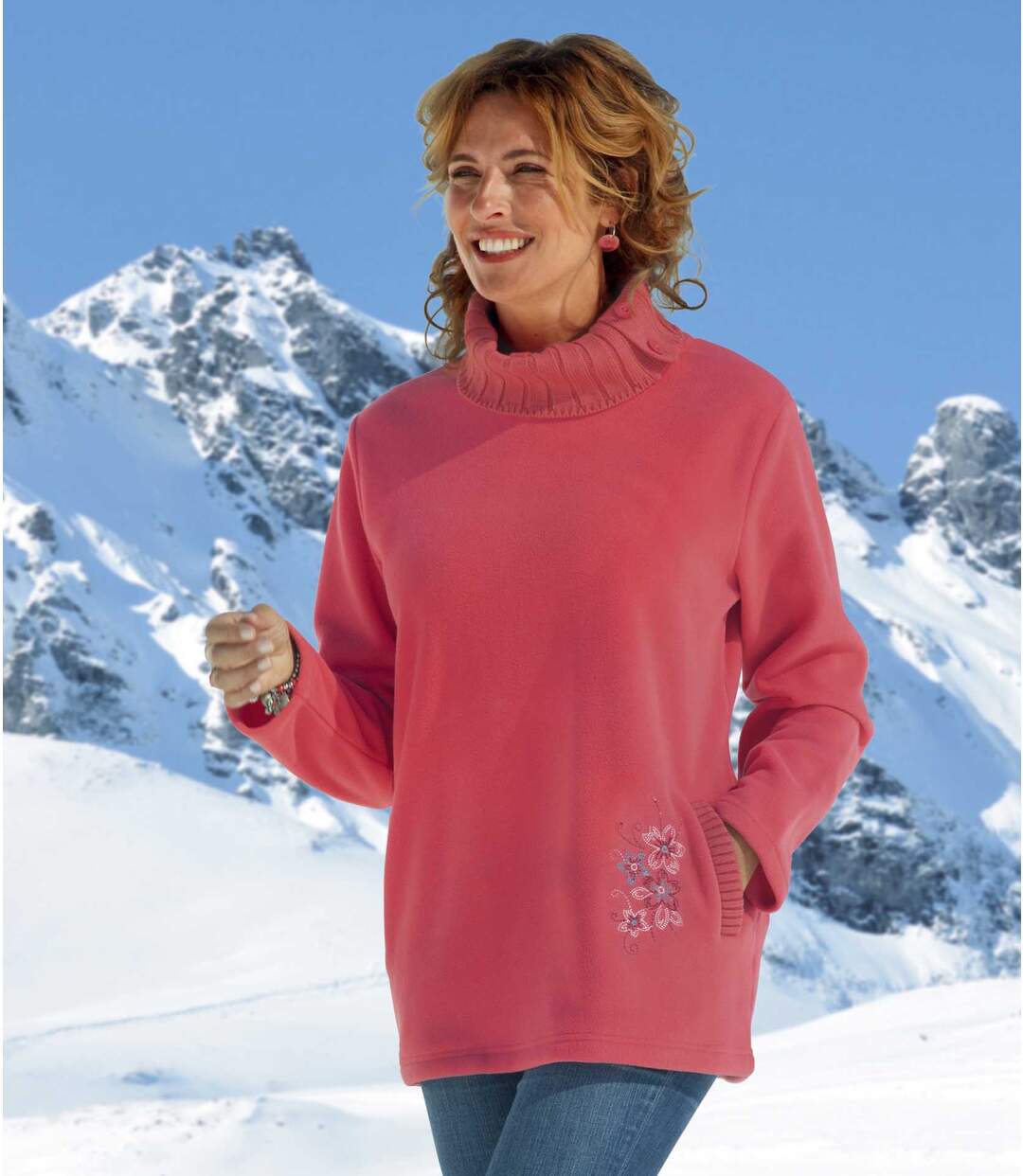 Pull Tunique Tendance Polaire et Tricot