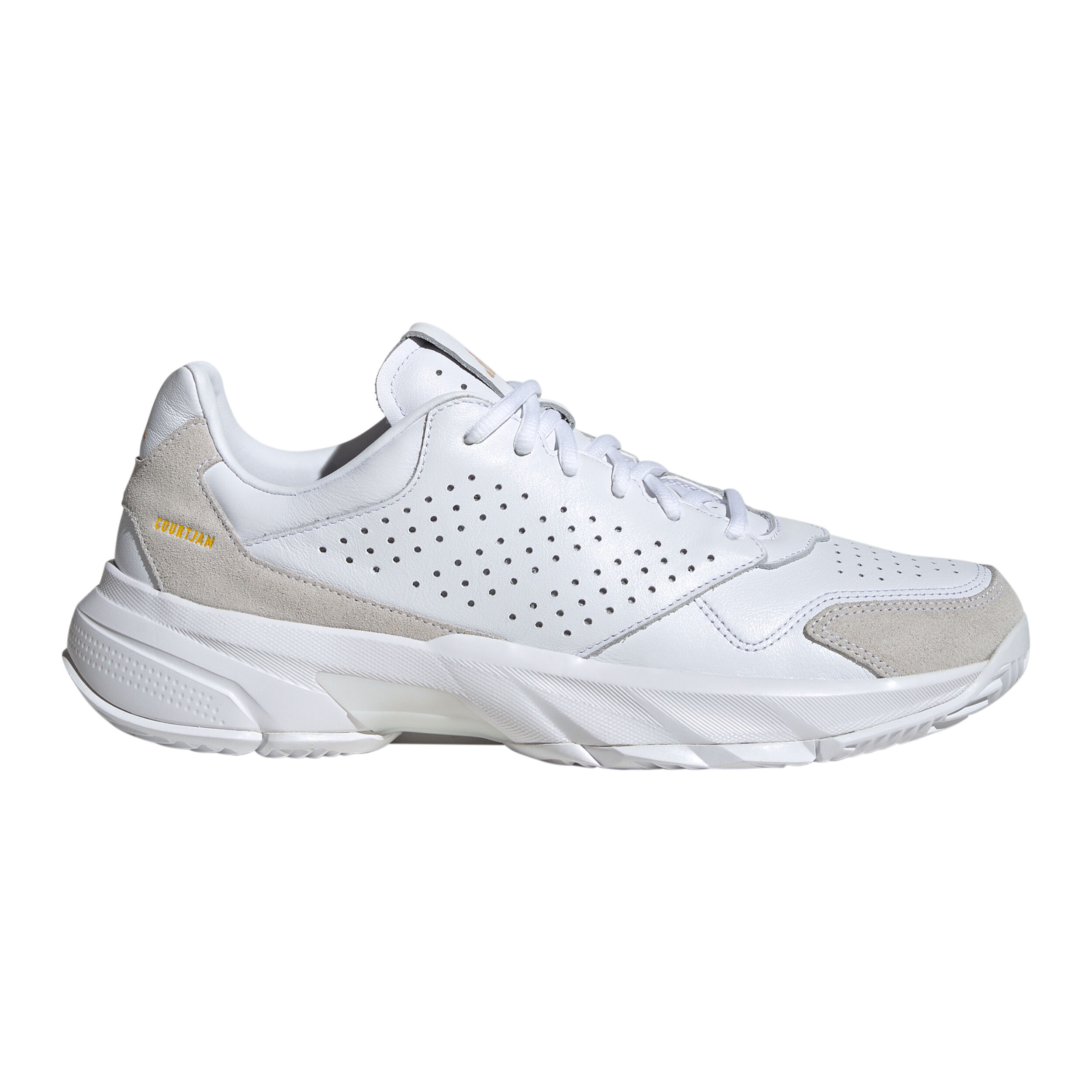 adidas CourtJam Control 3 Chaussures Toutes Surfaces Hommes - Blanc , Beige
