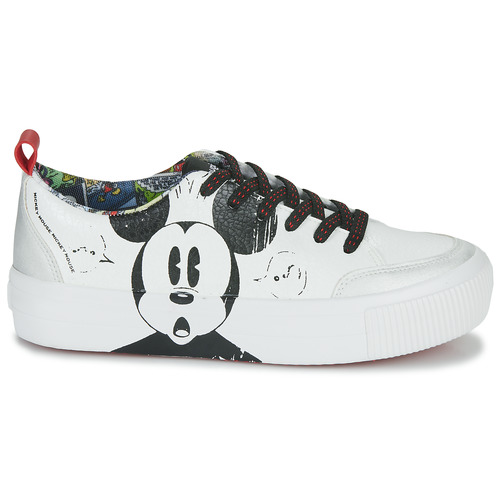Desigual - STREETMICKEY CRACK - Blanc / Noir