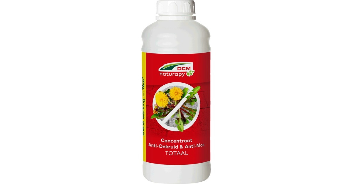 DCMAnti-Onkruid & Anti-Mos - Totaal - Concentraat 1 L onkruidverdelger  (Tot 76 m²)