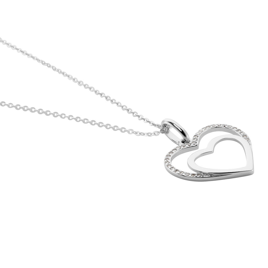 Collier Gasparde Argent Blanc Oxyde De Zirconium