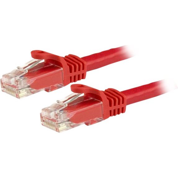 StarTech.com Câble réseau Cat6 Gigabit UTP sans crochet de 15m - Cordon Ethernet RJ45 anti-accroc - M/M - Rouge