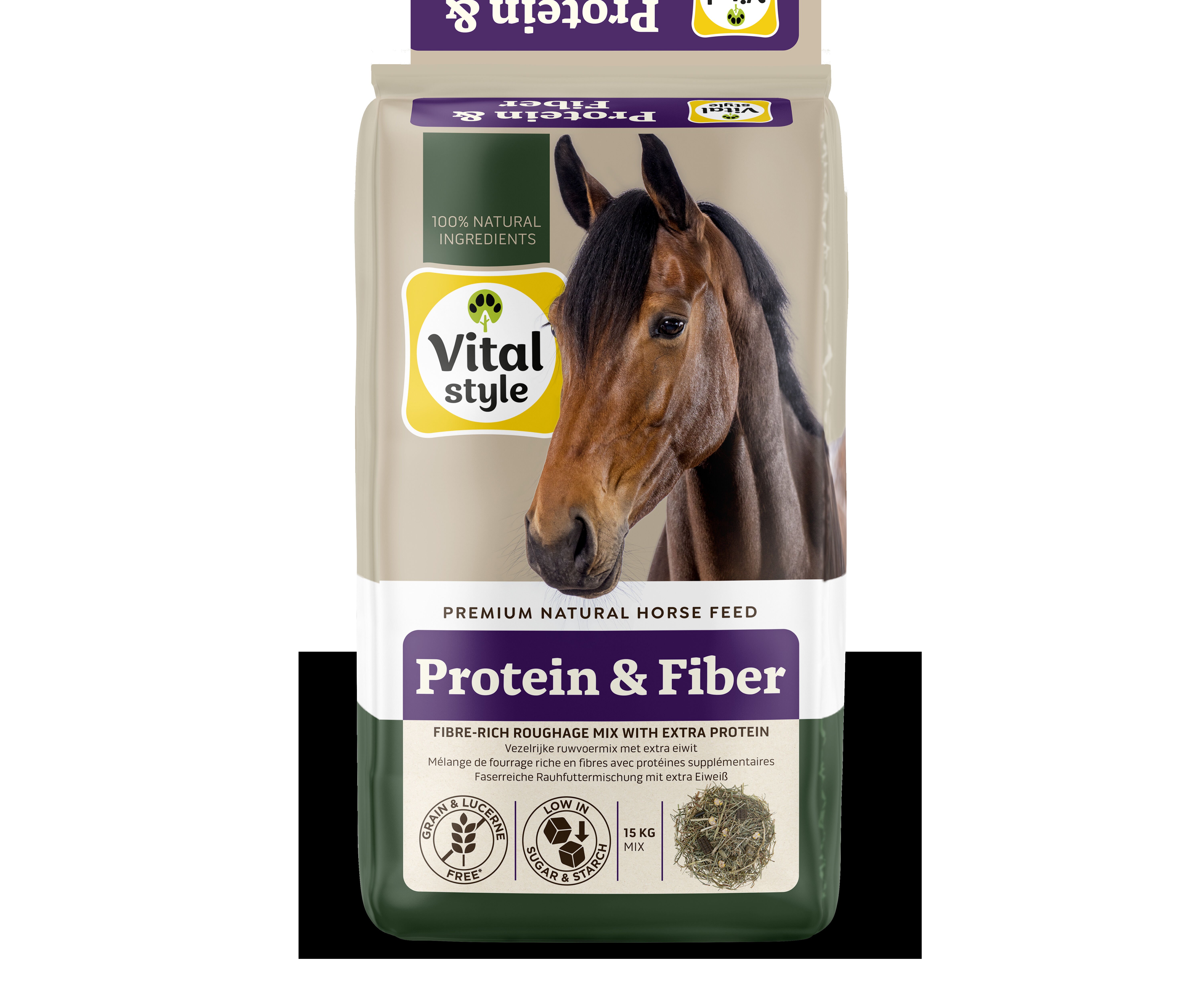 VitalStyle Protein & Fiber - Paardenvoer - 15 Kilogram