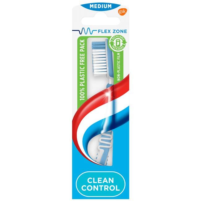 Aquafresh Clean Control Medium dagelijkse Tandenborstel