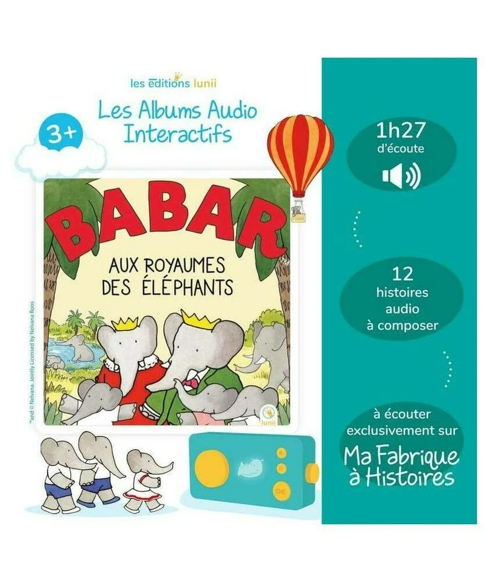 LUNIICOFFRET ALBUM BABAR AUX ROYAUMES DES ÉLÉPHANTS