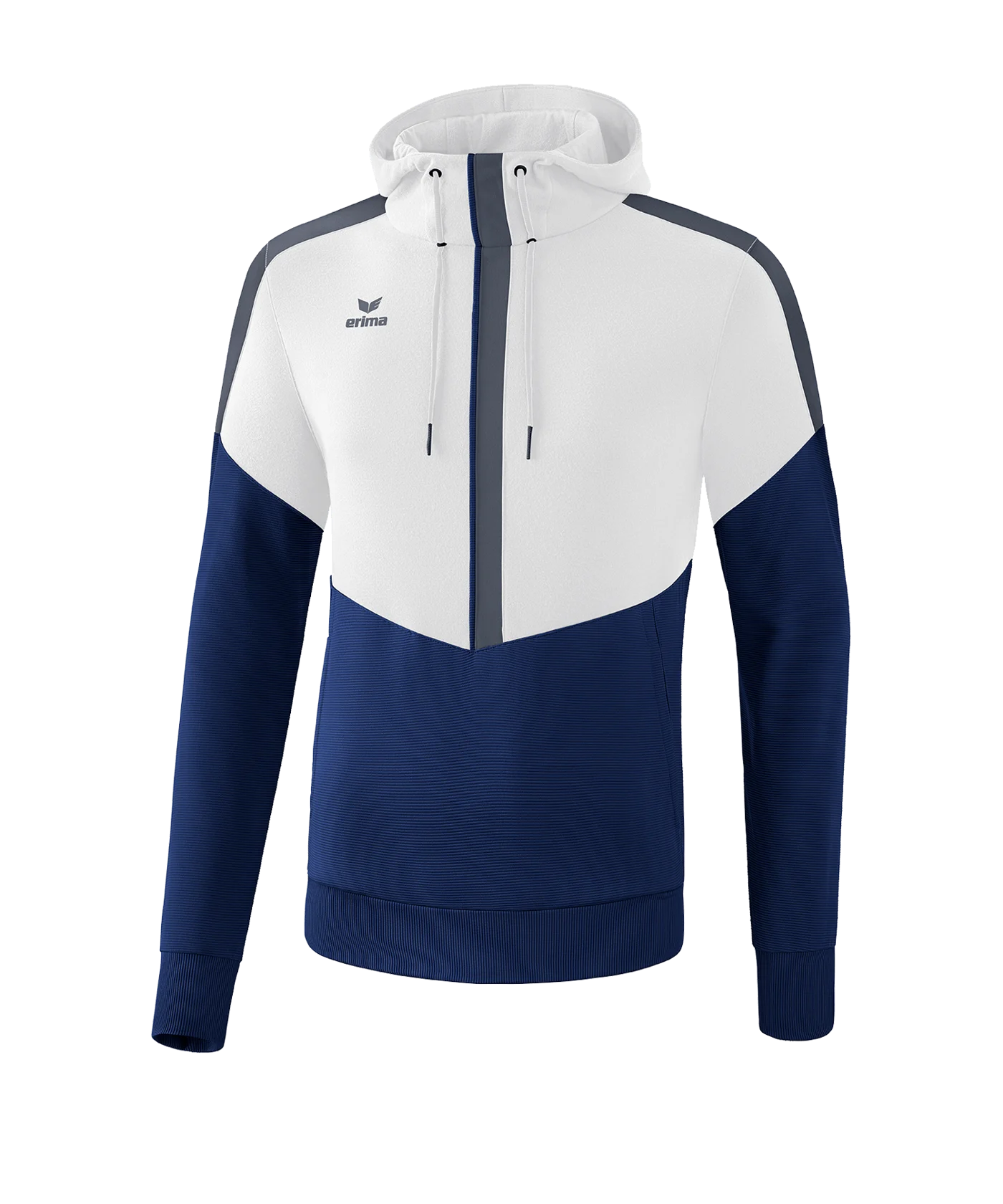Erima Squad Hoody Kids Weiss Blau