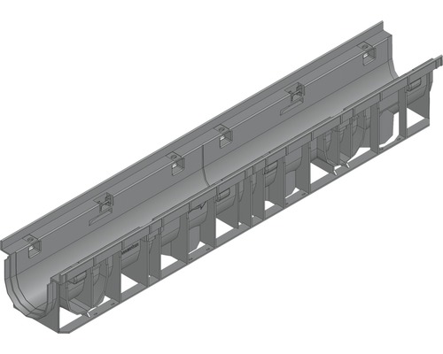 Hauraton Recyfix PRO 100 afvoergoot basisprofiel type 01 van PP 1000 mm x 160 mm x 150 mm