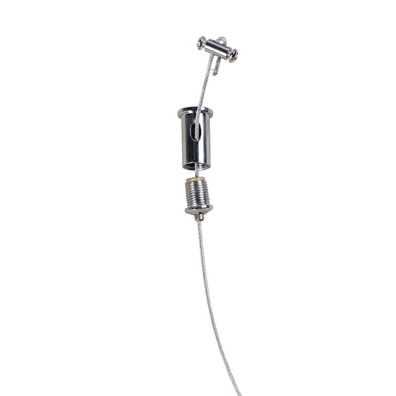 Moderne rechthoekige hanglamp zwart 5-lichts - Cage