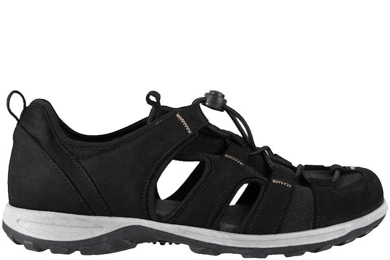 NEW FEET TRAVE SANDAL I SORT NUBUCK