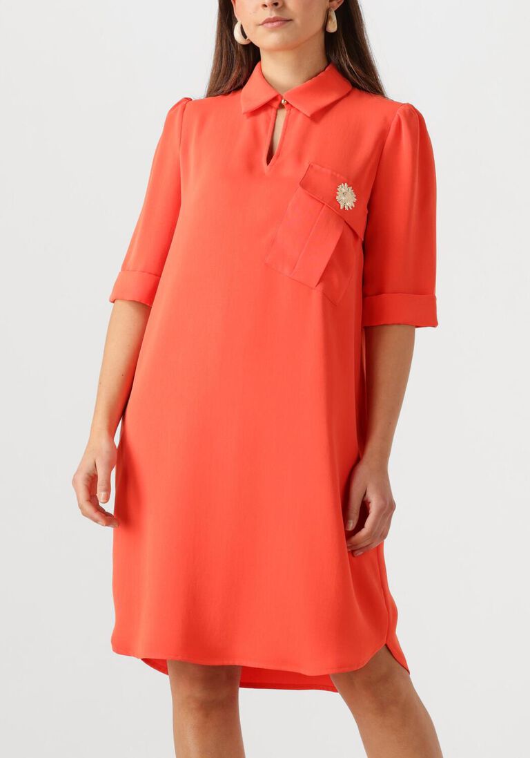 oranje caroline biss mini jurk 1120