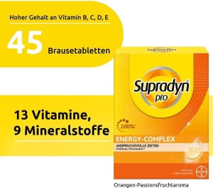 Supradyn pro energy complex Brausetabletten, 45 Stück