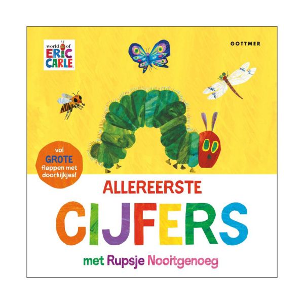 Gottmer Kartonboekje - Allereerste cijfers met Rupsje Nooitgenoeg - Hardcover