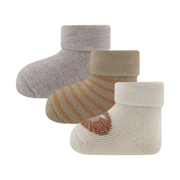 Ewers Leeuw Babysokjes - 3-Pack - One Size
