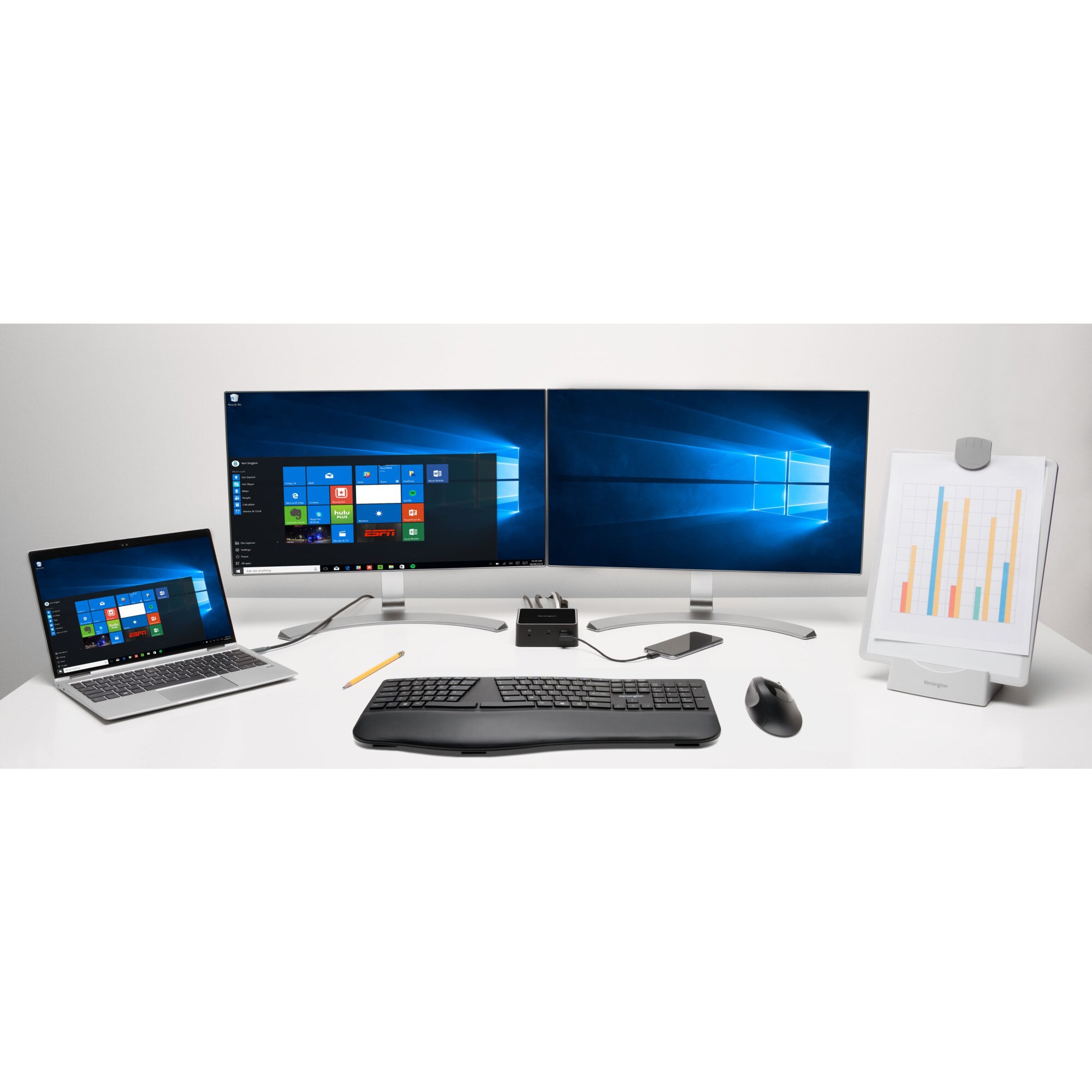 Kensington Tastatur Pro Fit Ergo-Tastatur