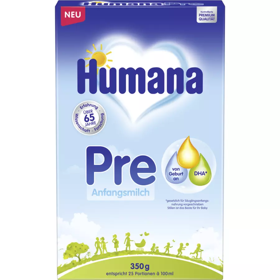 Humana Anfangsmilch Pre 350g von Geburt an