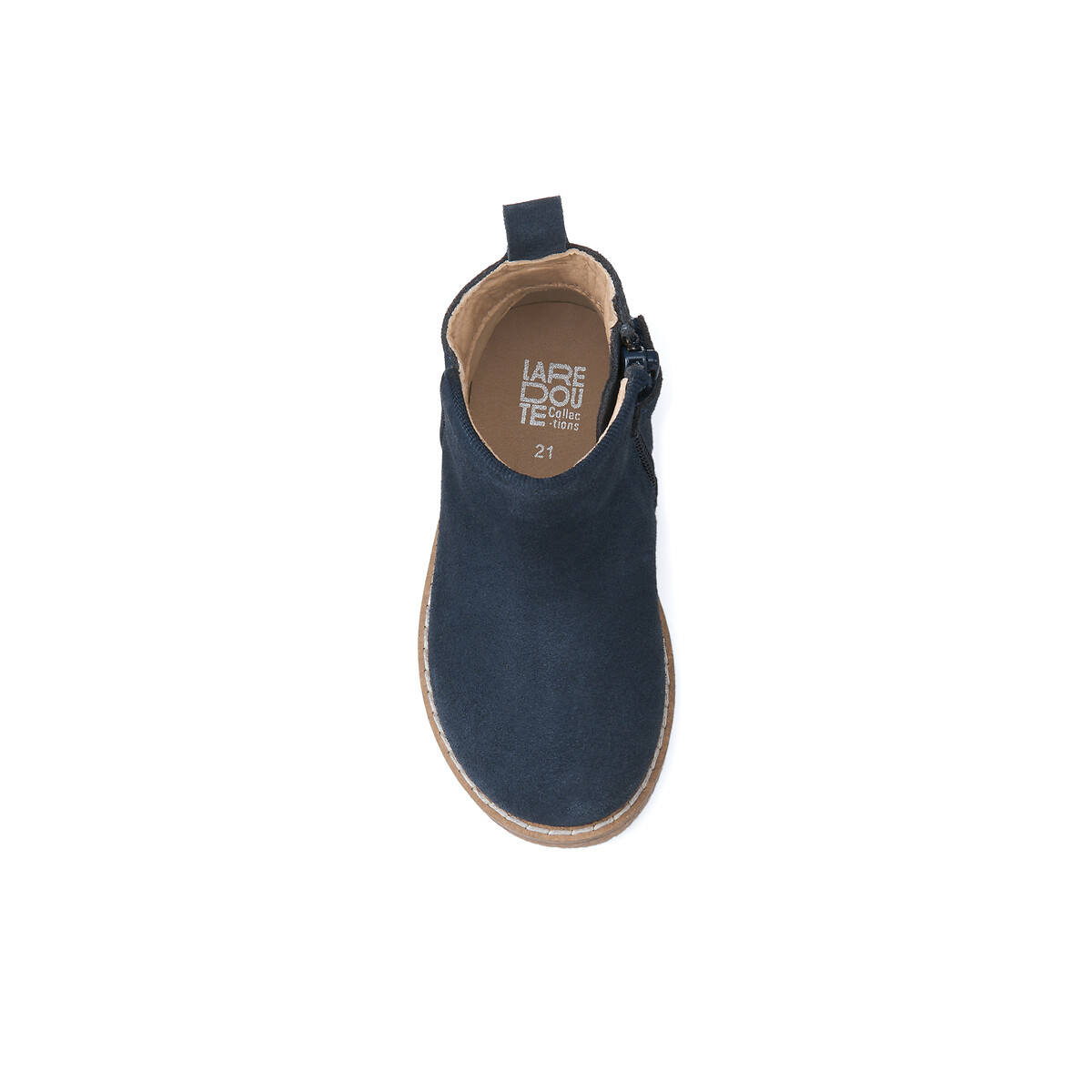 COLEÇÕES LA REDOUTE<br>Botas de couro com zíper