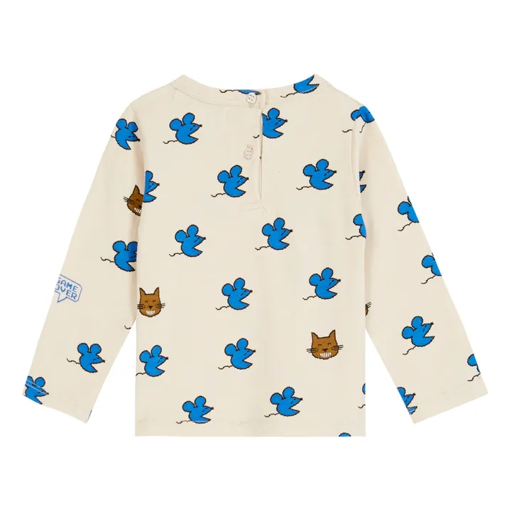 Emile et Ida T-Shirt Coton Bio Souris | Ecru