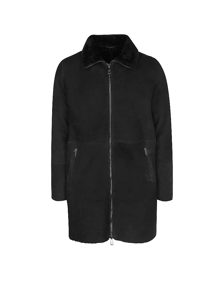 GIORGIO BRATO Lederjacke grau