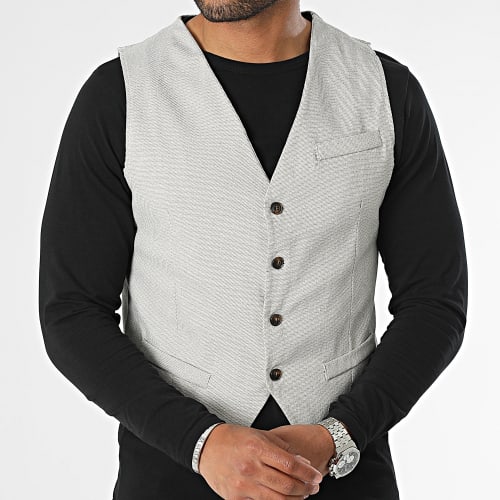 Gilet Beige Chiné