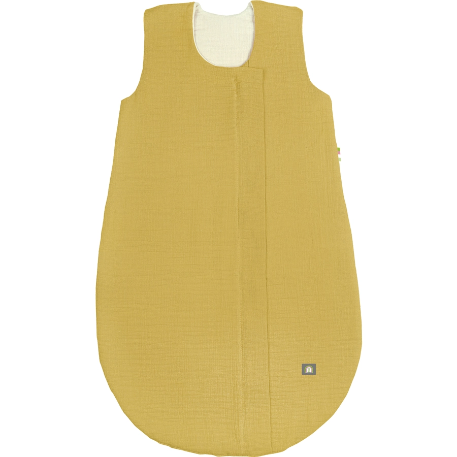odenwälder Musselin Sommerschlafsack mustard 70 cm - 90 cm