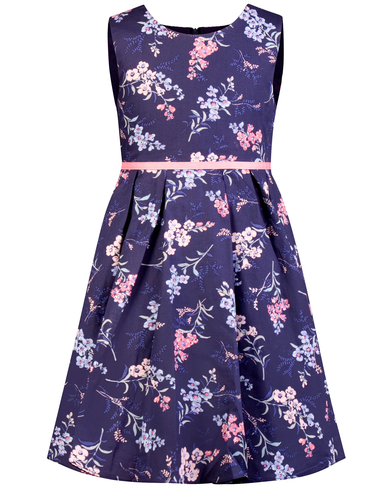 Kleid WILD FLOWERS ärmellos in jeans blue