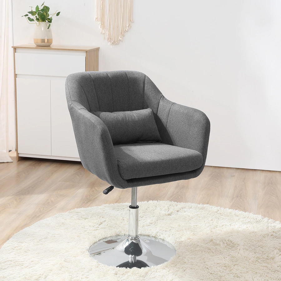 HOMCOM Bürostuhl im schlichten Design dunkelgrau