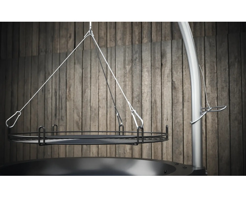 Tenneker® Houtskoolgrill Draaigrill TC Swing II Ø 50 cm met asbak Zwart