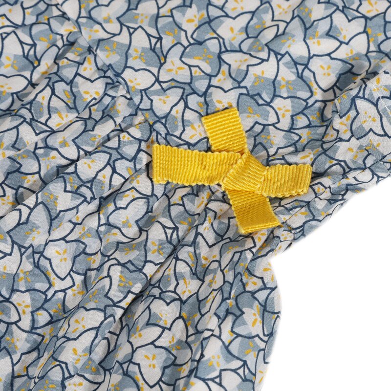 Robe en coton bleue imprimé Liberty bébé fille Absorba Aucune nuance
