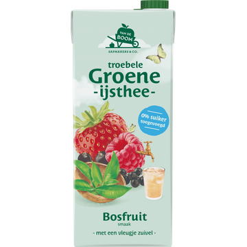 Van de Boom troebele Groene IJsthee Bosfruit 1,5L