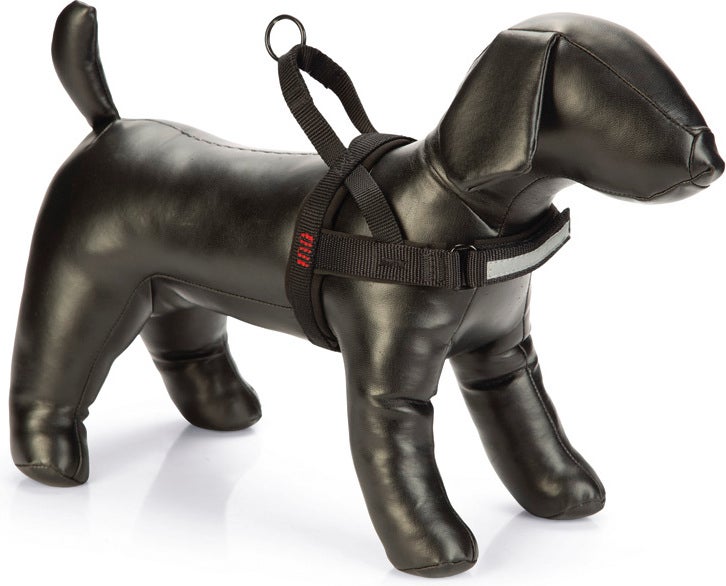 Beeztees hondentuig Parinca Premium Comfort zwart 32-42 x 2 cm