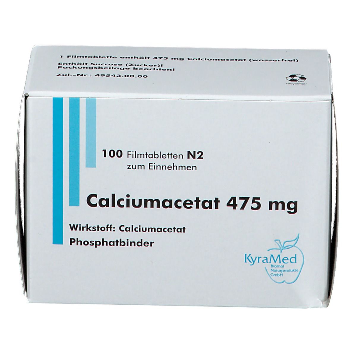 Calciumacetat 475 mg Filmtabletten