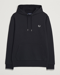 Fred Perry Tipped Hoodie Navy