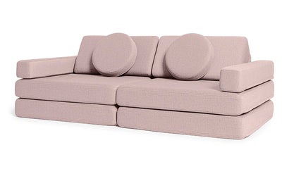Shappy Play Byggbar Sofa 160x80 cm, Soft Pink