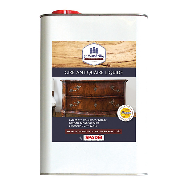 Cire liquide St Wandrille meubles et parquets bois cirés 5 L