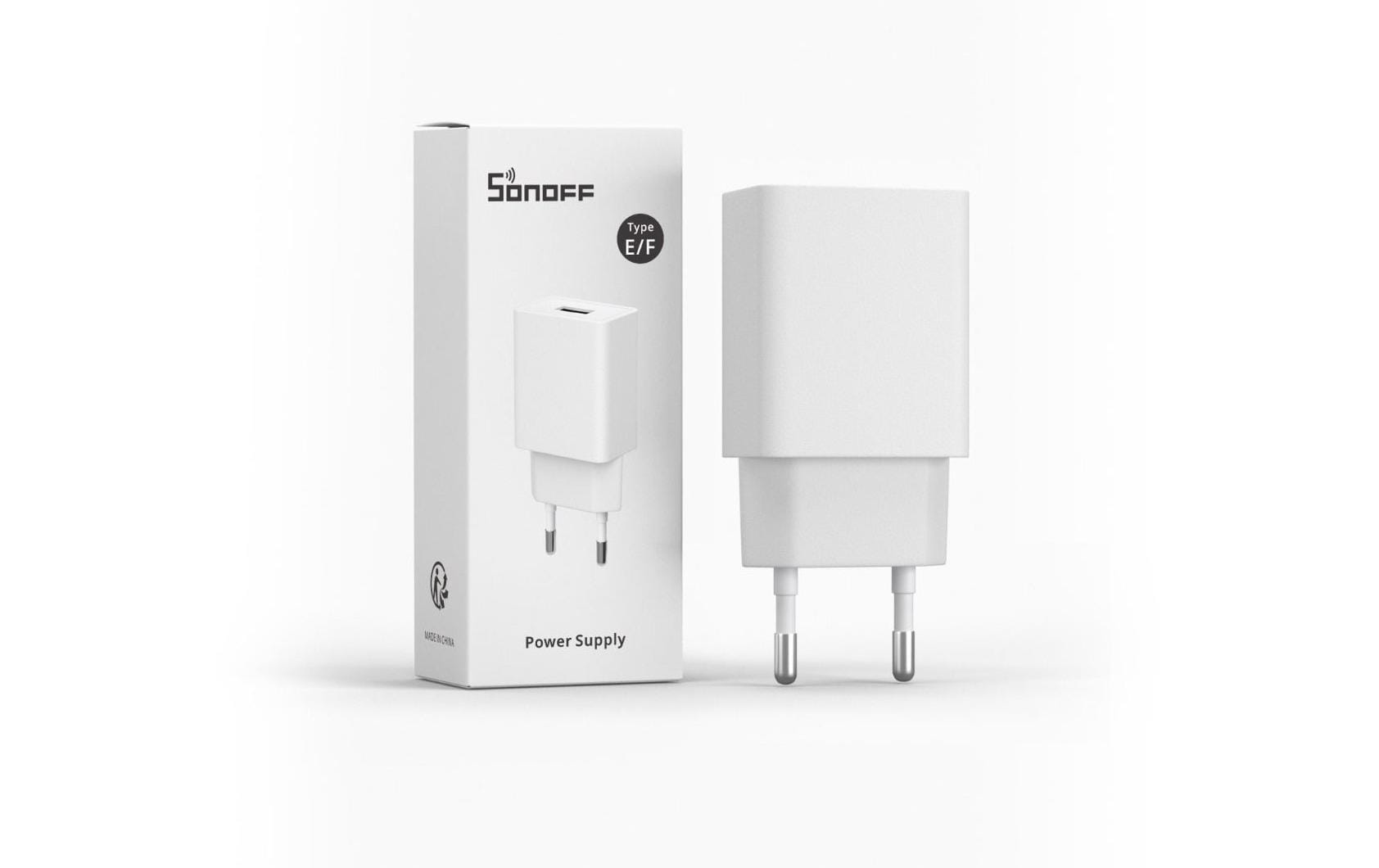 USB Power Adapter, AC 230 V, DC 5 VNetzteil Typ E/F für SONOFF 5-V-USB-Smart-Home-Geräte