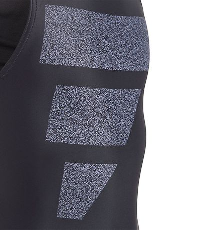 adidas Performance Badeanzug - BIG BARS - Blau/Schwarz