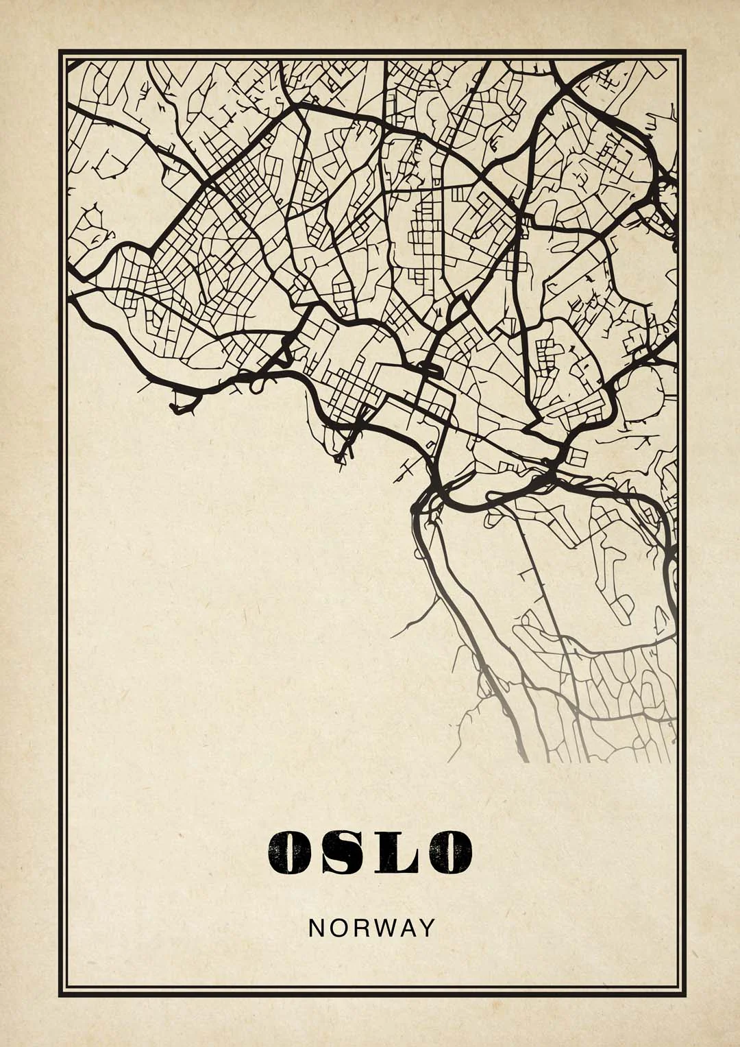 Oslo Stadt Sepia