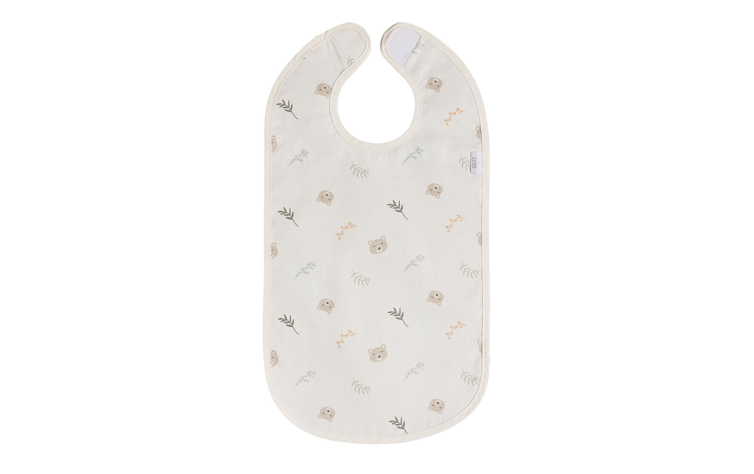 Esslatz plastifiziert Snoozy Bear 26 x 50 cmLätzchen mit Klettverschluss