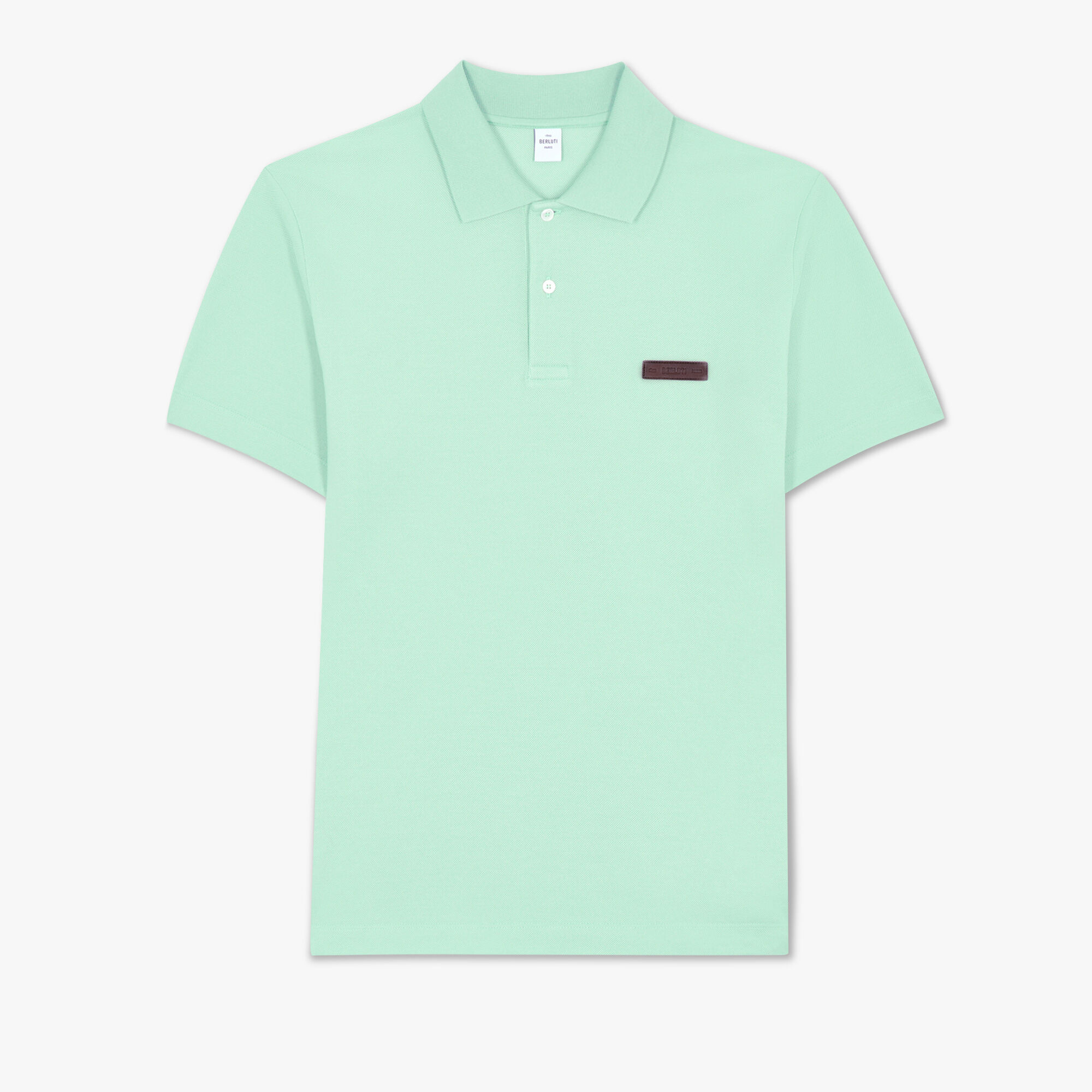 Polo Avec Étiquette En Cuir