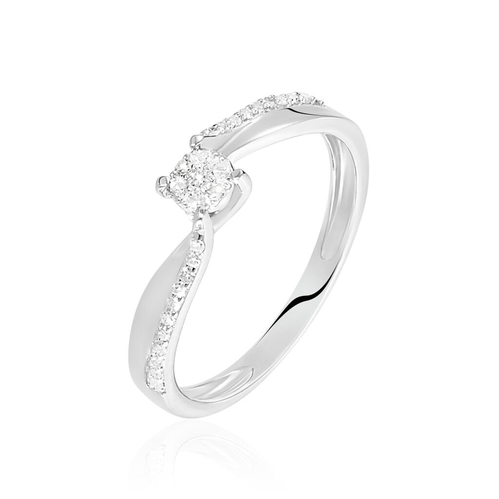 Bague Callysta Or Blanc Diamant
