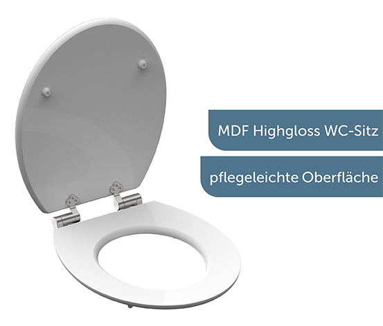 SCHÜTTE MDF-WC-Sitz High-Gloss »Geo«