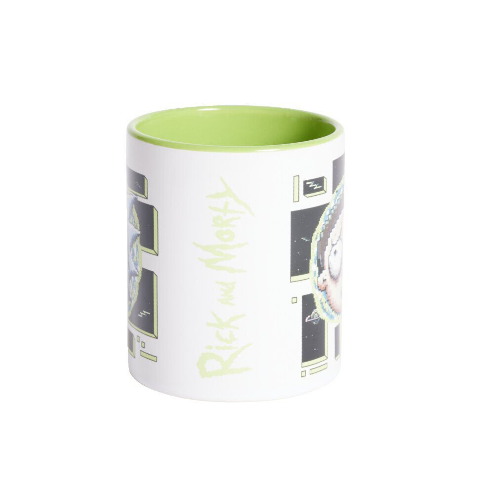 Mug Rick et Morty blanc et vert clair 315ml
