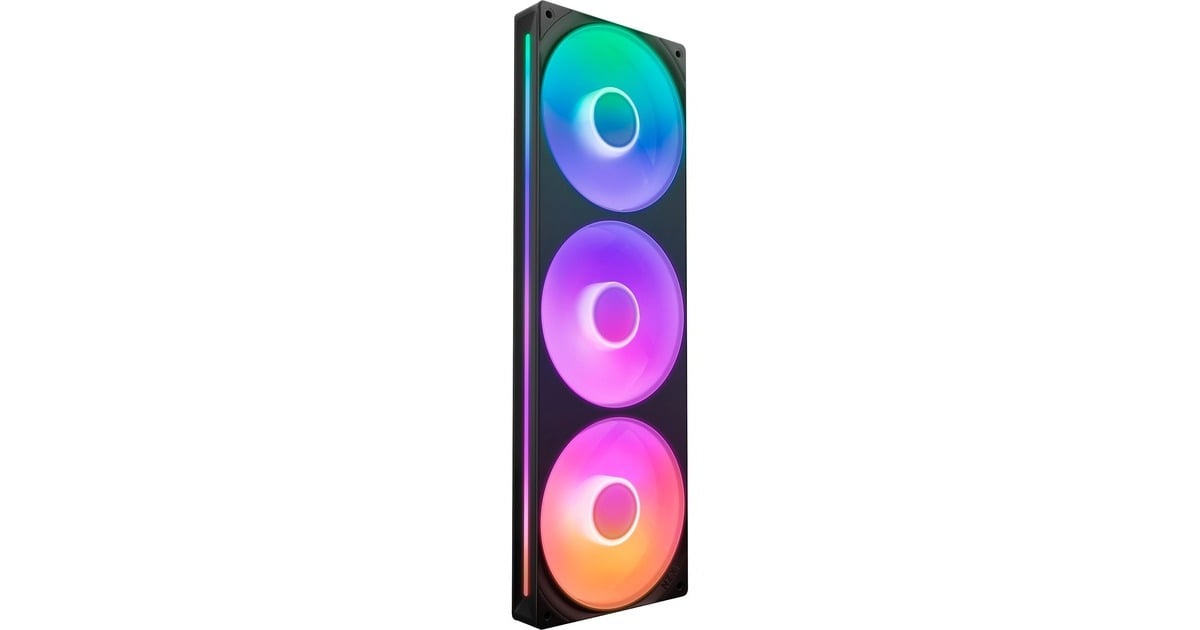 NZXTF360 RGB CORE case fans  (Zwart, 3 stuks, 360 x 120 x 26 mm)